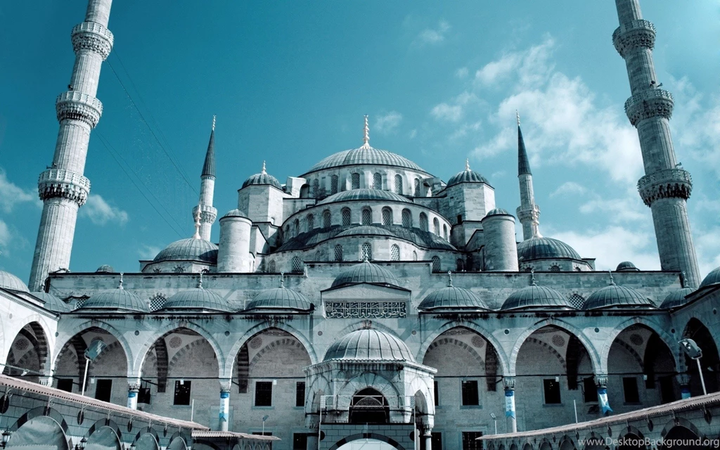 Religious Grand Sultan Ahmed Mosque Istanbul Muslim Desktop ...
