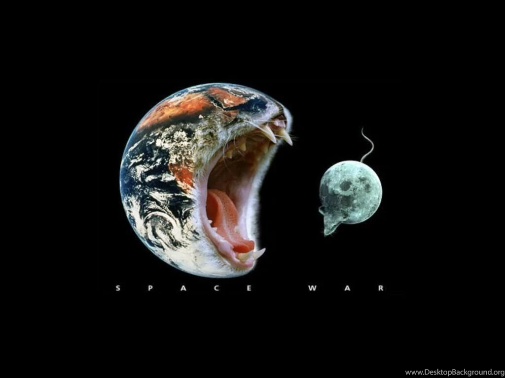 Wallpapers Save The Earth Cat Mouse Moon Desktop 1024x768