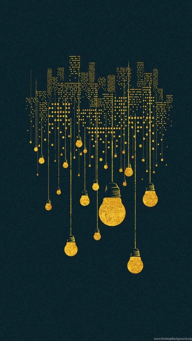 iPhone String Lights Wallpapers