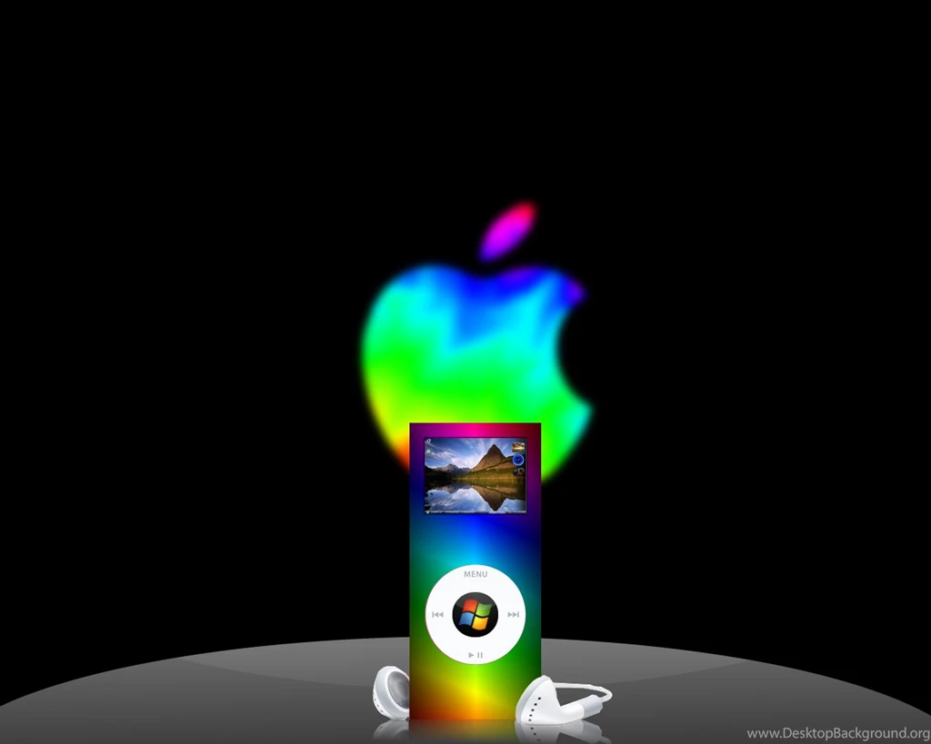 Download Rainbow Of Ipods On CrystalXP.net Wallpapers