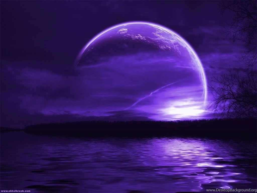 Wallpapers Blue Moon Purple P 1024x768