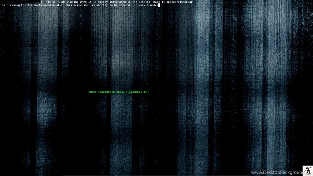 Alternative Terminal Client: Top down Terminal Tilda