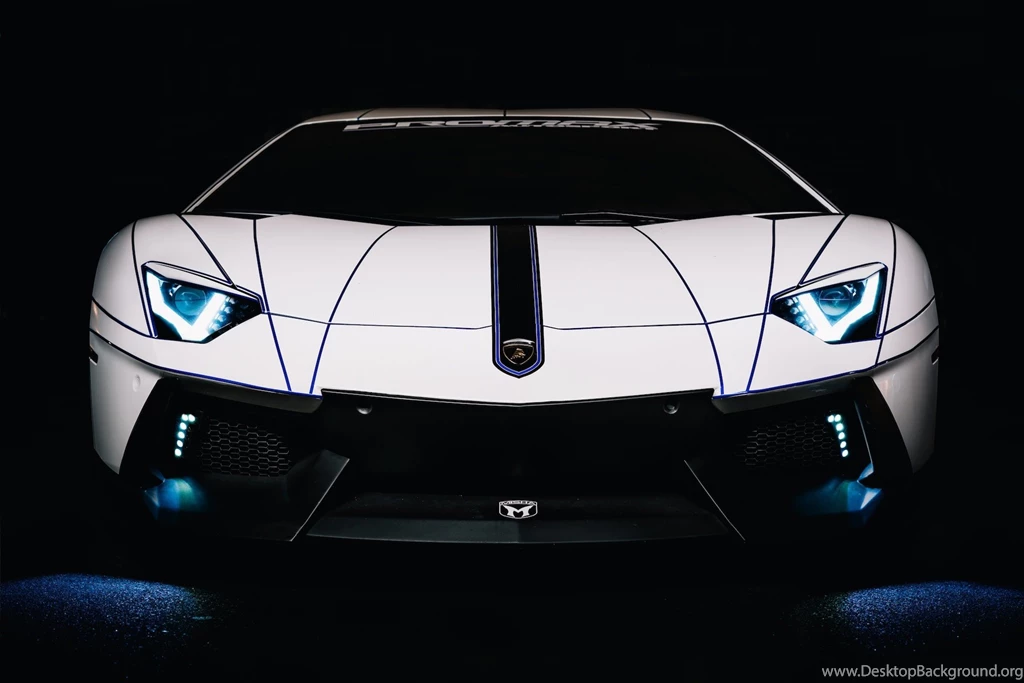 Tron Style Lamborghini Aventador Wallpapers