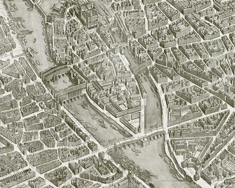 Polyester Wallpapers / Contemporary / Map / Urban Motif TURGOT ...