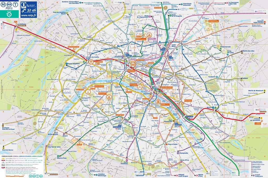 Printable Paris Maps DUŠAN ČECH