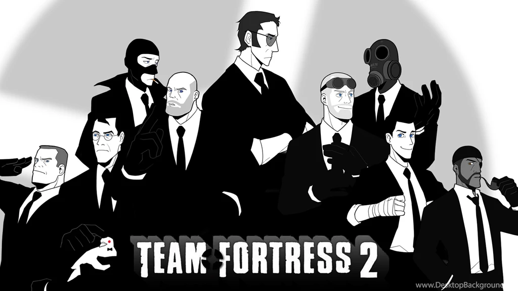 Black And White TF2 (xpost From /r/wallpapers) : Tf2