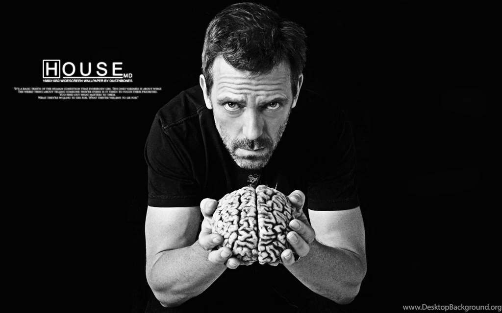 Wallpapers Black, Brain, Actor, Hugh Laurie, House M.D., Gregory ...