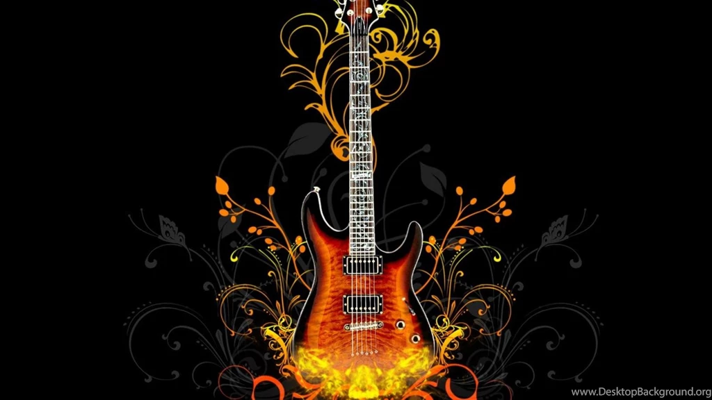 Guitars Abstract Pattern Music Black Backgrounds Hd Wallpapers ...