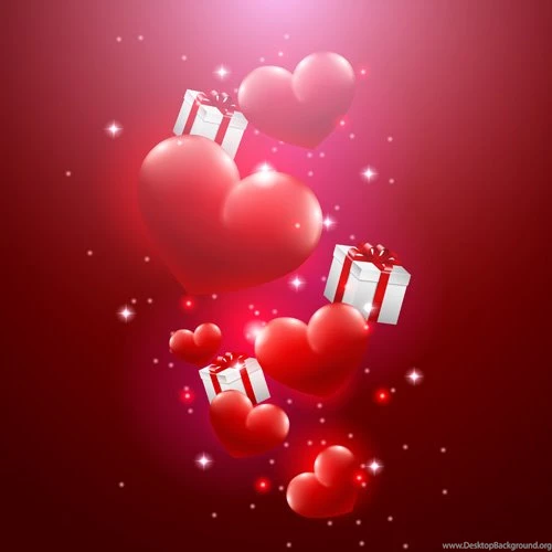 Valentine Day Red Heart Backgrounds Art Vector 02 Vector ...