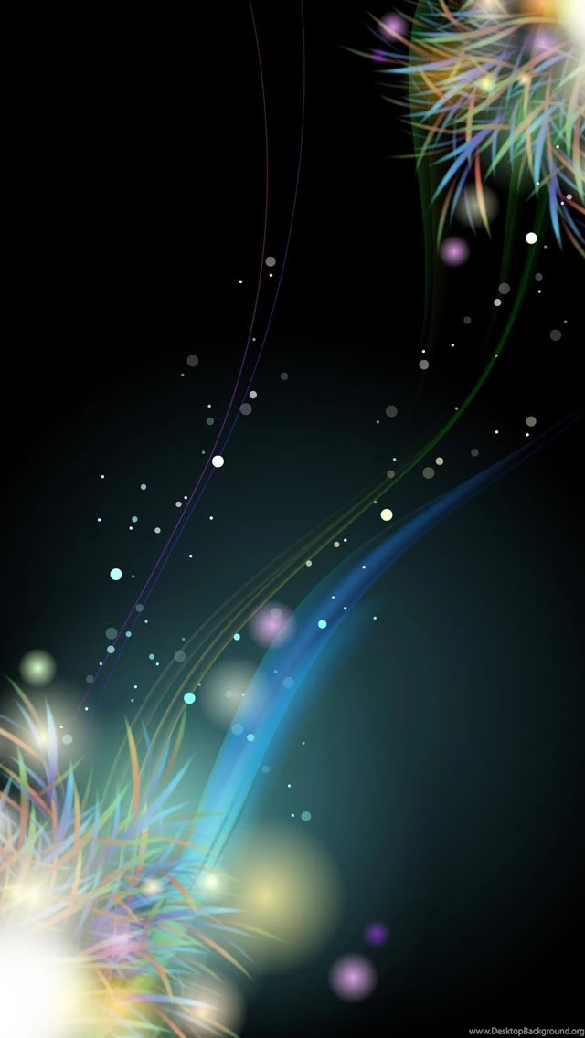 Glowing Circles And Curves Wallpapers