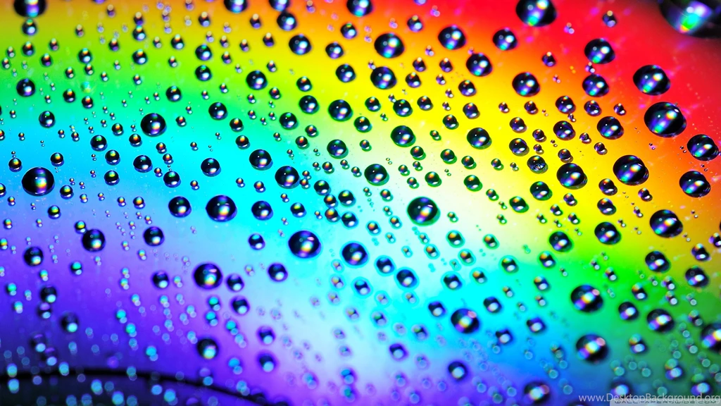 Rainbow Raindrops HD Desktop Wallpapers : Widescreen : High ...