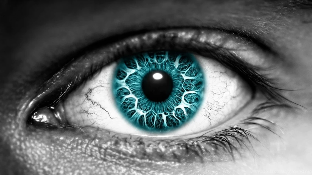 3D Eye With Blue Eyeball Wallpapers