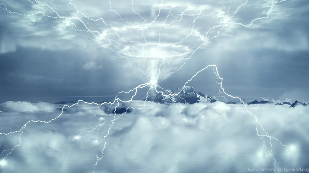 Clouds Lightning Bolts Science Fiction Wallpapers