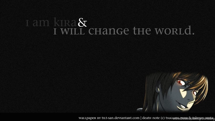 Death Note Wallpapers : KIRA By Tilt san On DeviantArt