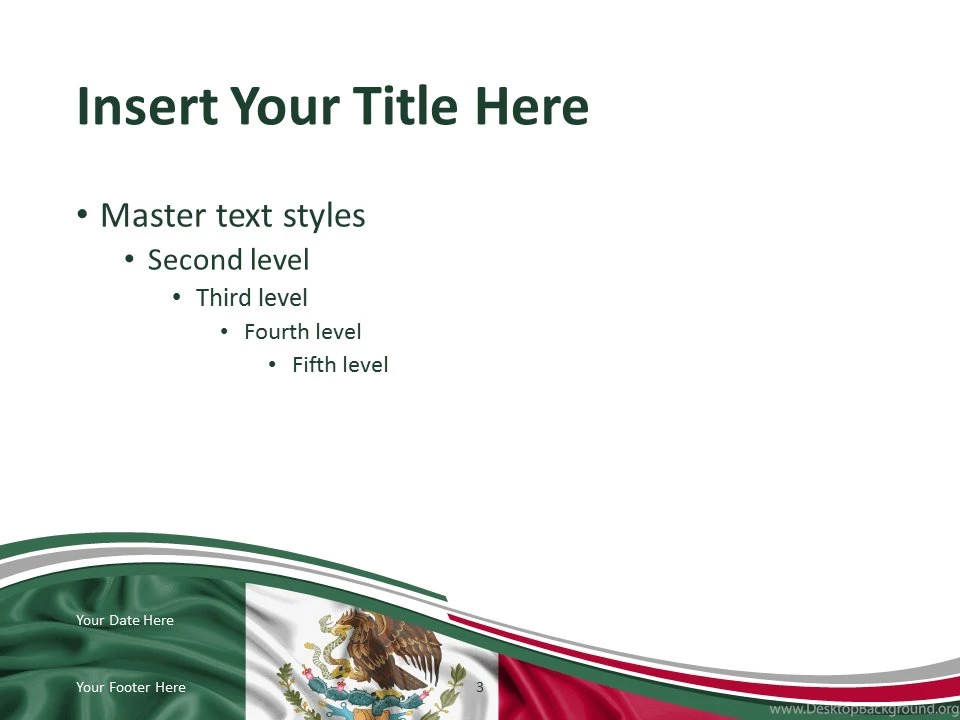 Mexico Flag PowerPoint Template PresentationGo.com