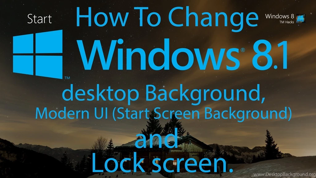 How To Change Windows 8.1 Desktop Background, Modern UI (Start ...