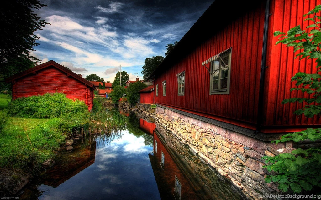 Red Houses, 1920x1200 Pixels : Wallpapers Tagged Building ...