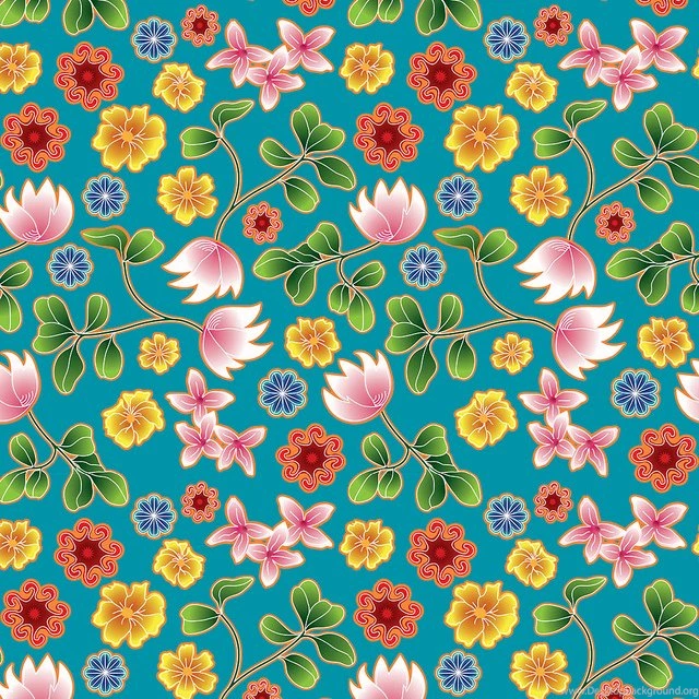 Teal Floral