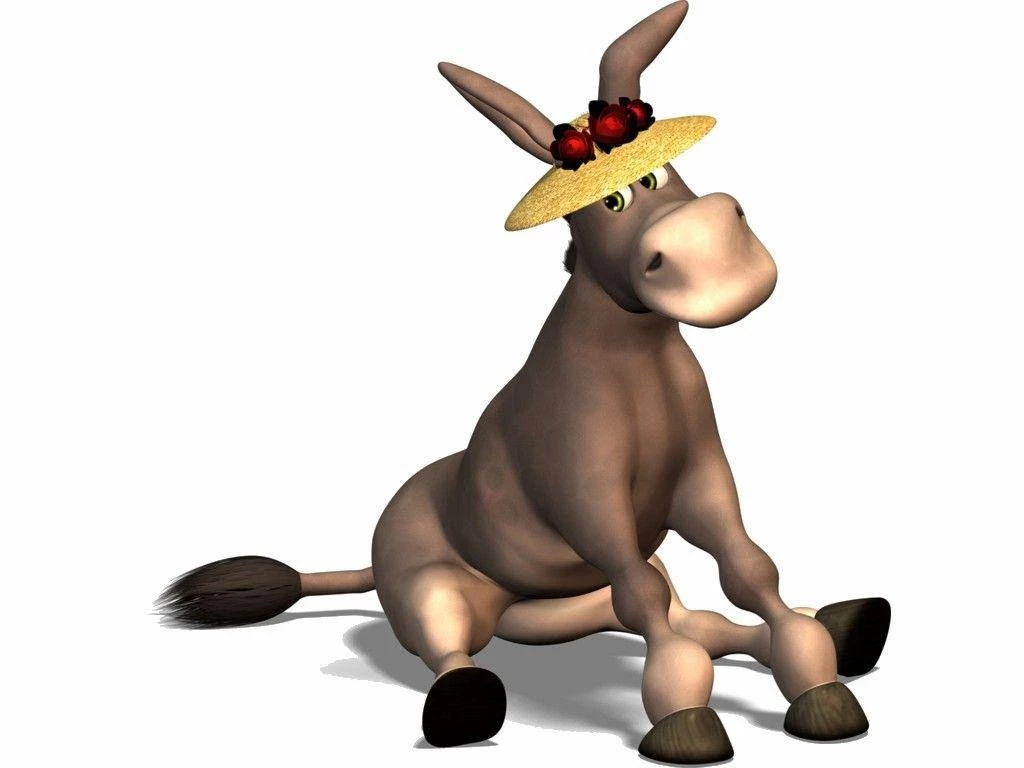 CUTE DONKEY WALLPAPER (