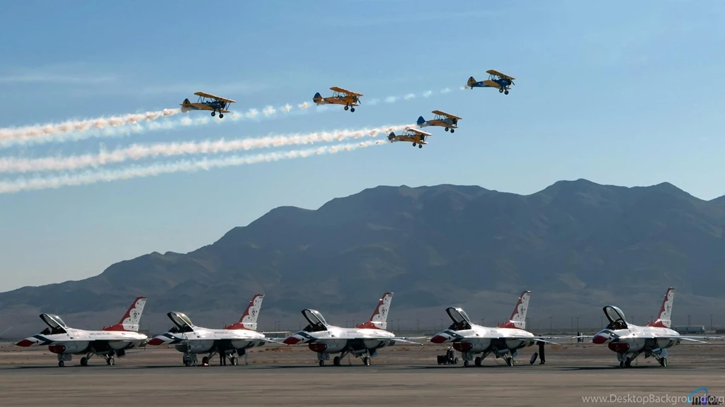 Download Wallpapers Thunderbirds USAF Air Demonstration Squadron ...