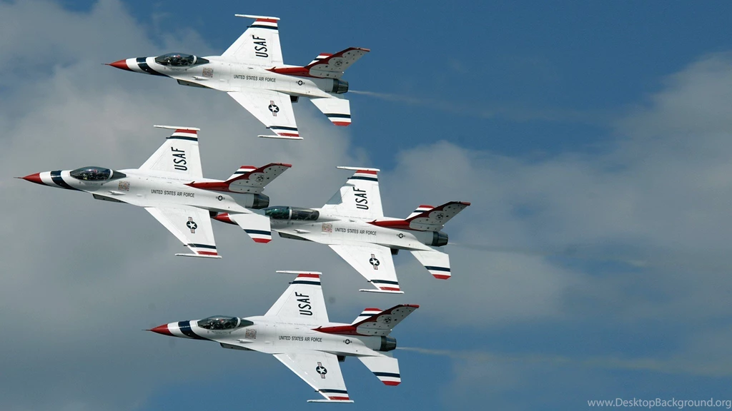 Airplanes F 16 Fighting Falcon Jet Aircraft Widescreen USAF ...
