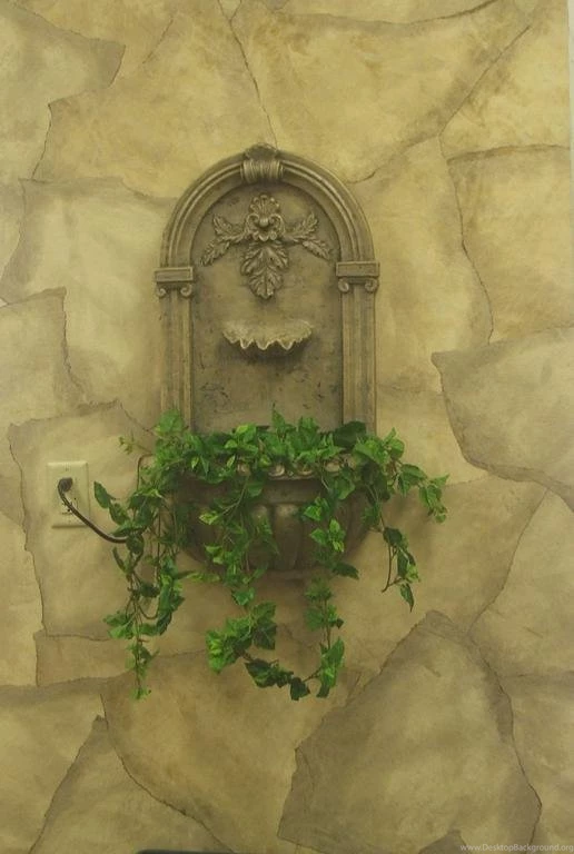 Faux Stone Wall Created With Our Unique Torn Wallpapers From ...