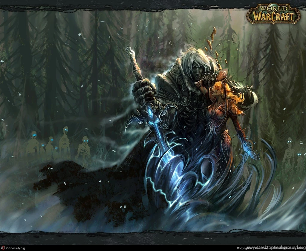 World Of Warcraft Blood Elf Undead Forest Arthas