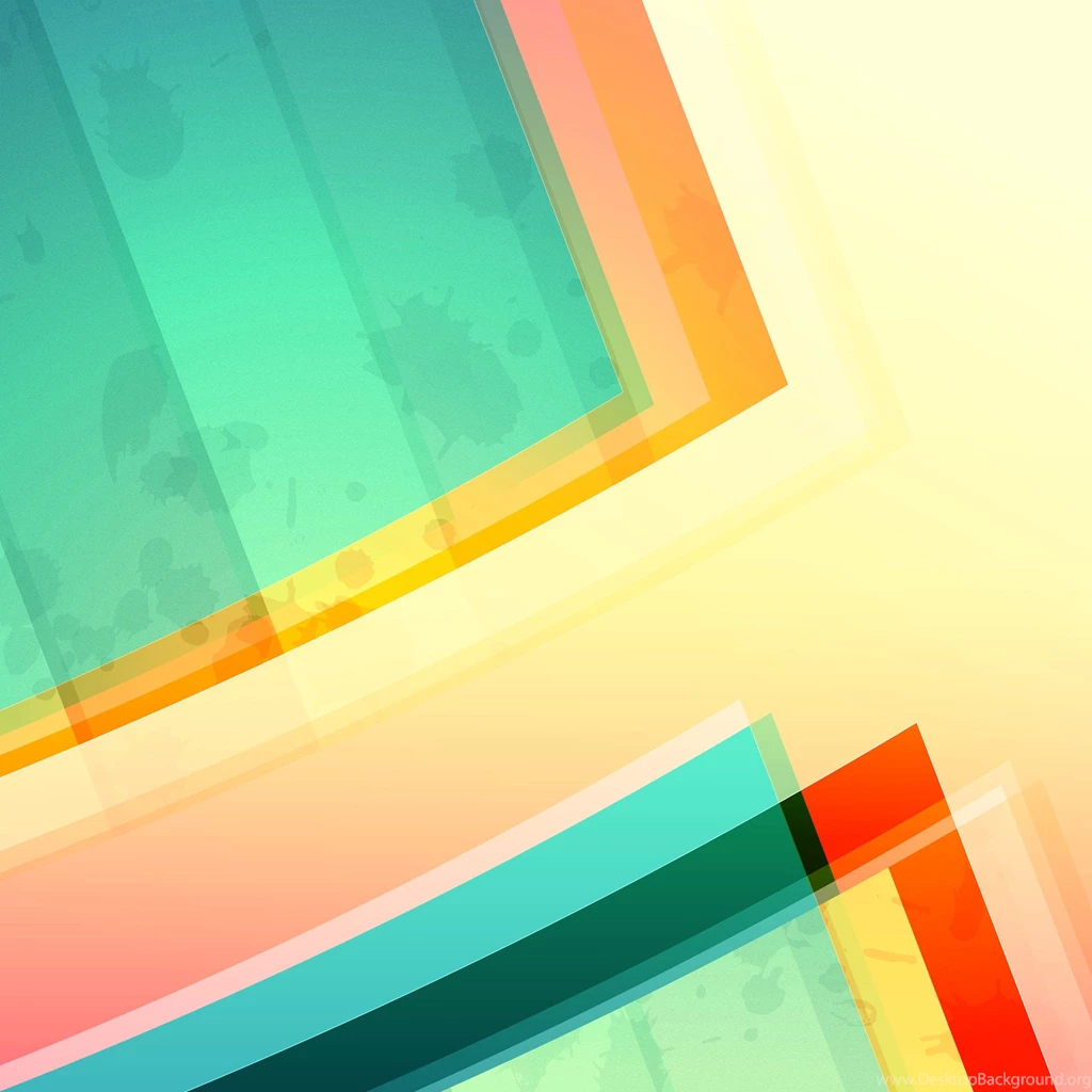 Retro Abstract Colorful Illustration iPad Wallpapers HD