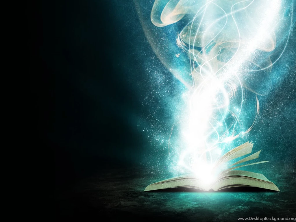 Black Backgrounds Books Light Blue Magic Wallpapers (