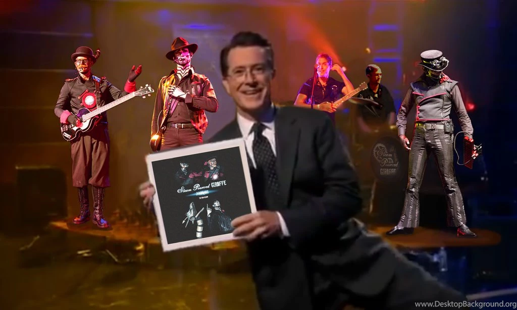 Colbert Introducing Steam Powered Giraffe By Heard a Goat On ...