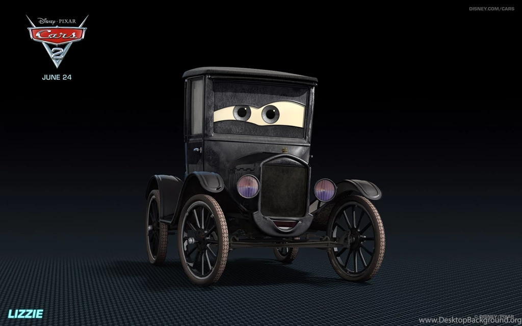 Lizzie The Old Car From Disney's Cars HD Desktop Wallpapers