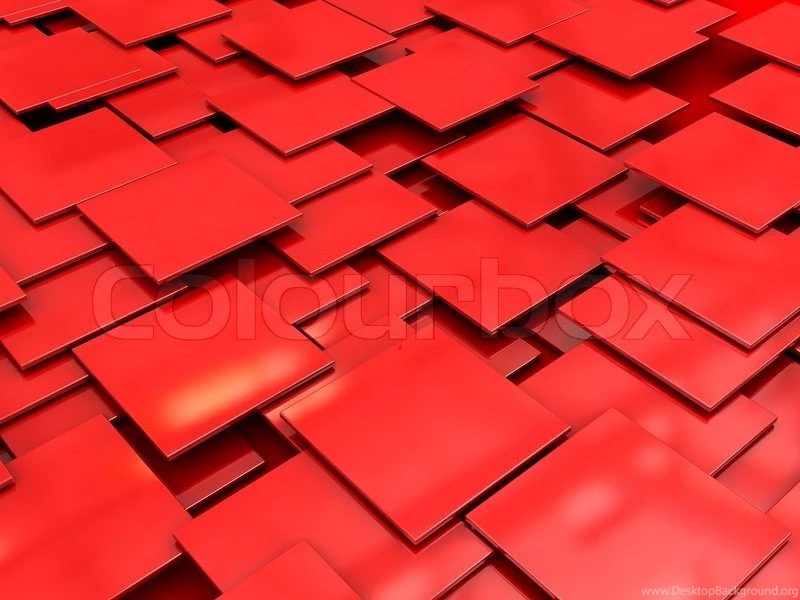 Abstract 3d Illustration Of Red Tiles Backgrounds