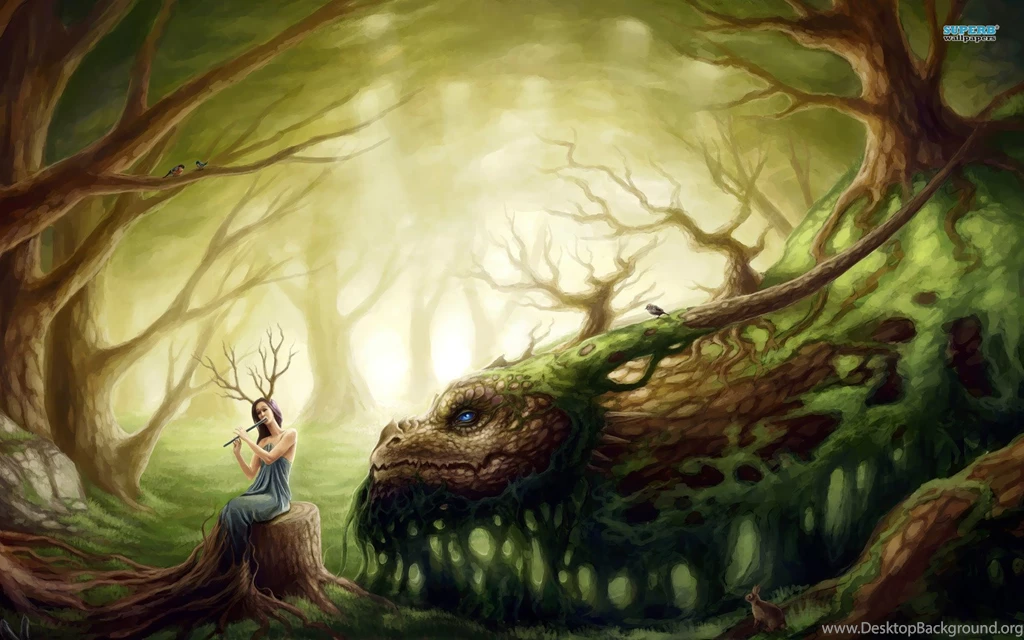 Wallpapers Fantasy Girls Girl And Dragon 1680x1050
