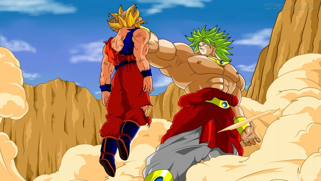 Papel De Parede Goku Vs Broly