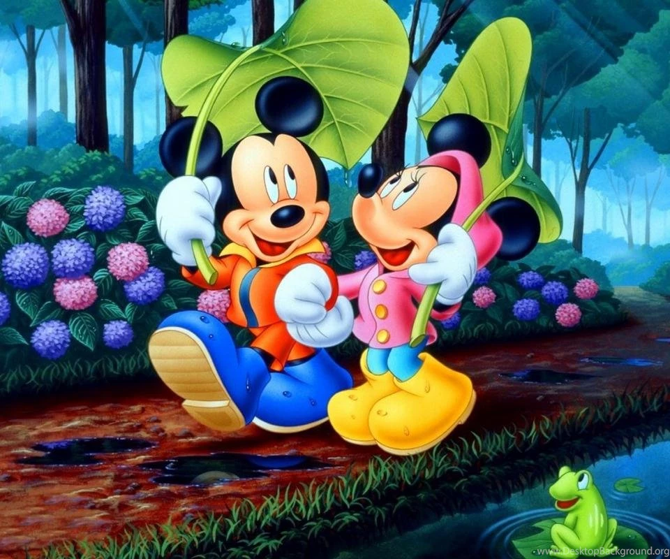 Beautiful Mickey Mouse And Minnie Mouse