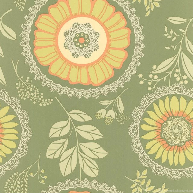 Amy Butler Wallpapers Lacework Field Contemporary Wallpapers ...