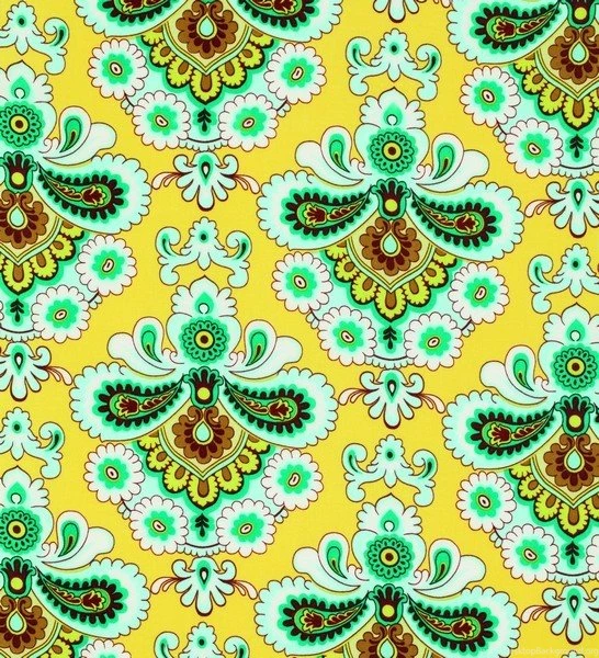 Amy Butler Fabric Belle French Wallpaper Mustard