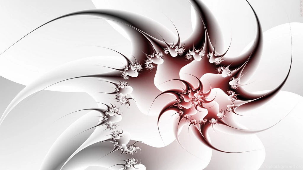 3D Abstract Wallpapers White