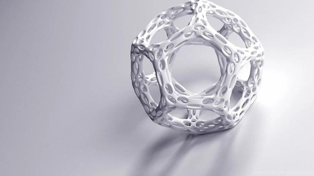 3D WHITE OBJECTS DESKTOP BACKGROUND WALLPAPER (1080p) HD IMAGE