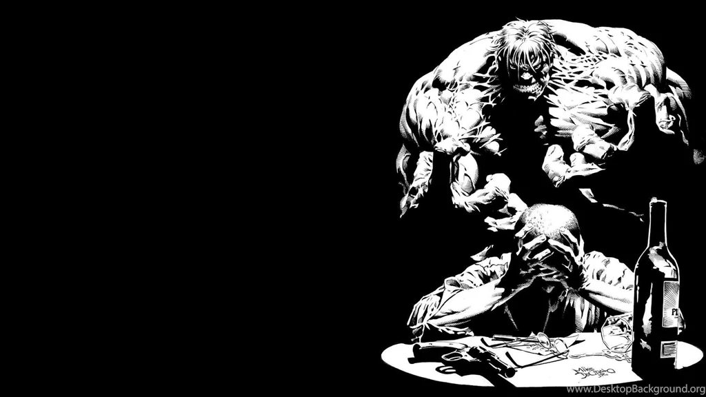 The Hulk Black And White Wallpapers   HotWallpaperHD.com