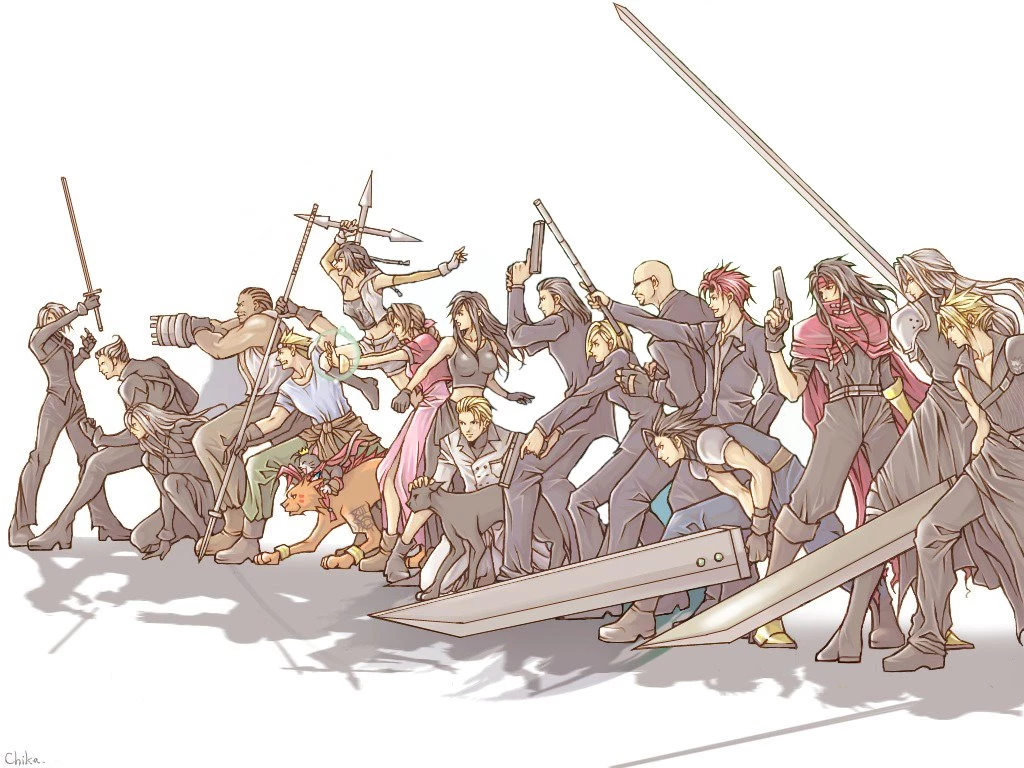 Gelbooru Aerith Gainsborough Barret Wallace Barrett Wallace Cait ...