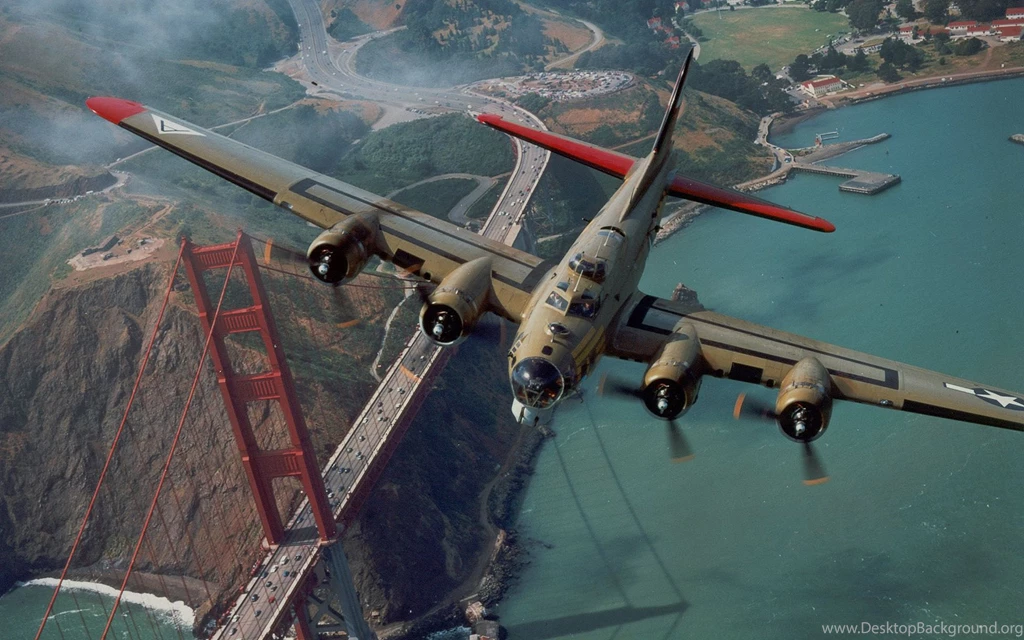 Aircraft, Bridge, Ww2 Bomber, USA, San Francisco, Golden Gate ...