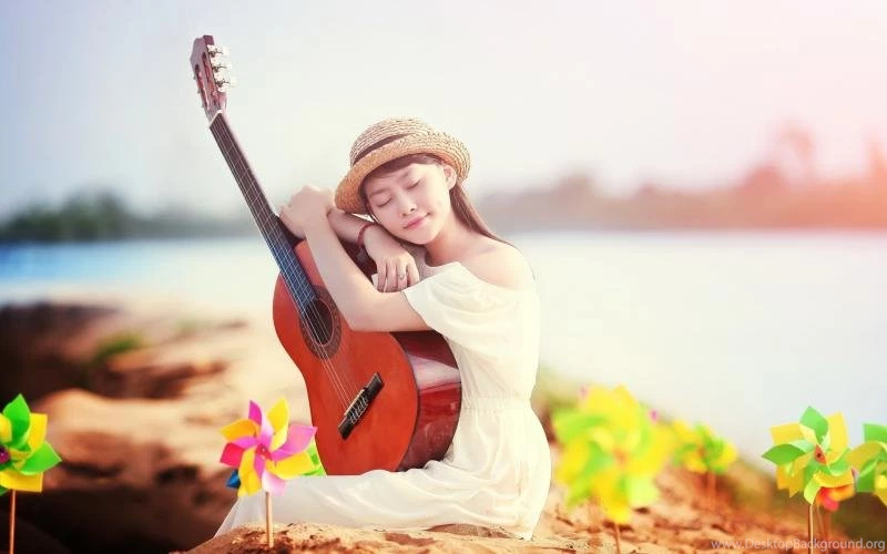 Woman Playing The Guitar Wallpaper,Woman HD Wallpaper,playing HD ...