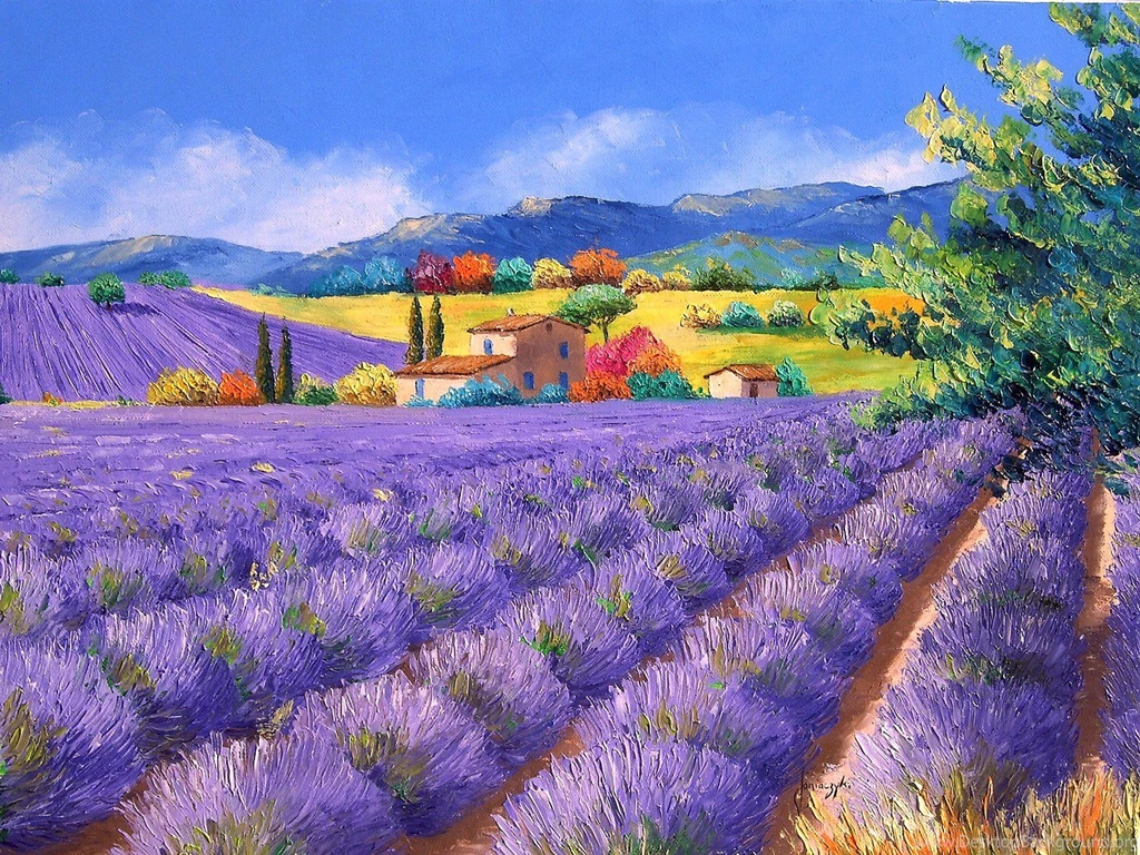 France Country Landscape   Jean Marc Janiaczyk Landscape Painting ...