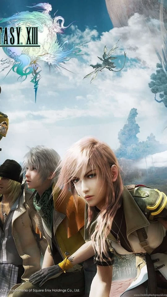 Download Wallpapers 540x960 Final Fantasy Xiii, Characters, Sky ...