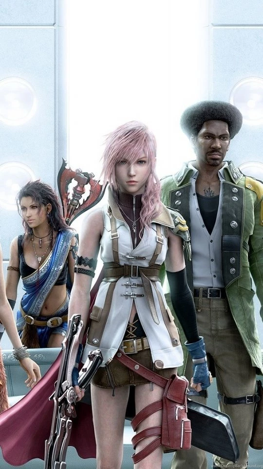 Download Wallpapers 540x960 Final Fantasy Xiii, Characters, Gun ...