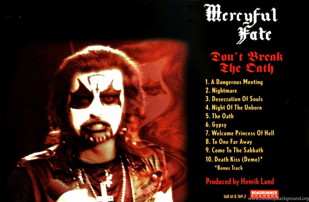 MERCYFUL FATE KING DIAMOND Heavy Metal Dark Album Cover Poster ...