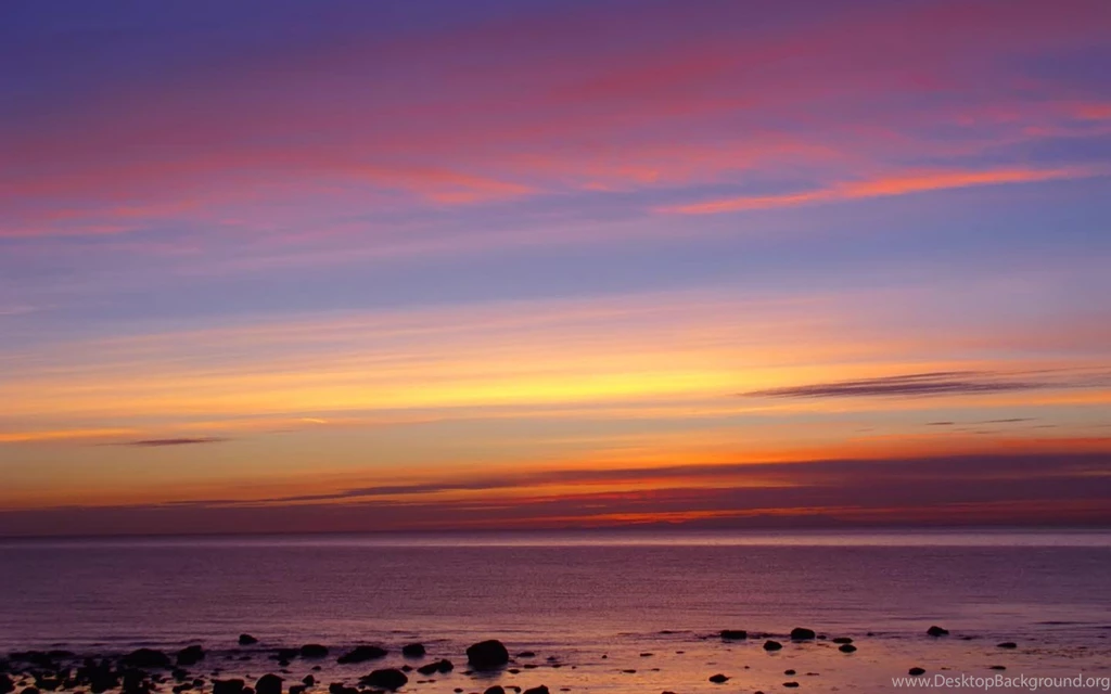 Pink Evening Sky After Sunset Wallpapers