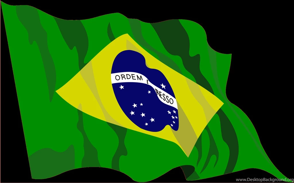 Vector Brazil Map With Flag Wallpaper, Size: 1600x999 ...