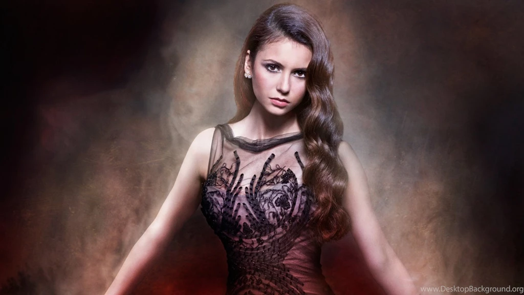 1366x768 Nina Dobrev Elena Gilbert Wallpapers